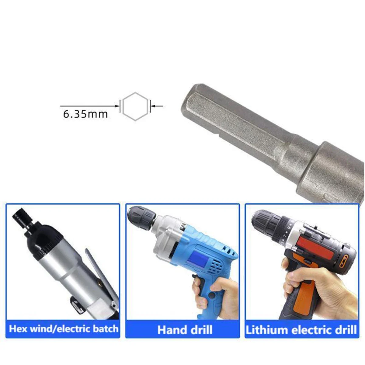 9/14pcs impact Socket Power Nut Driver Drill Bit Set 5-12mm Hex Shank Hex Nut Socket 1/4" Screw Metric Driver Tool Set Adapter