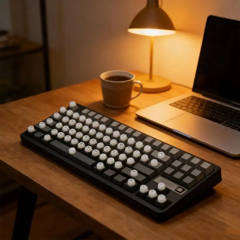 

31BA Keycap Height Extenders Soft Silicone Keyboard Covers Featuring 64 Raised Keys