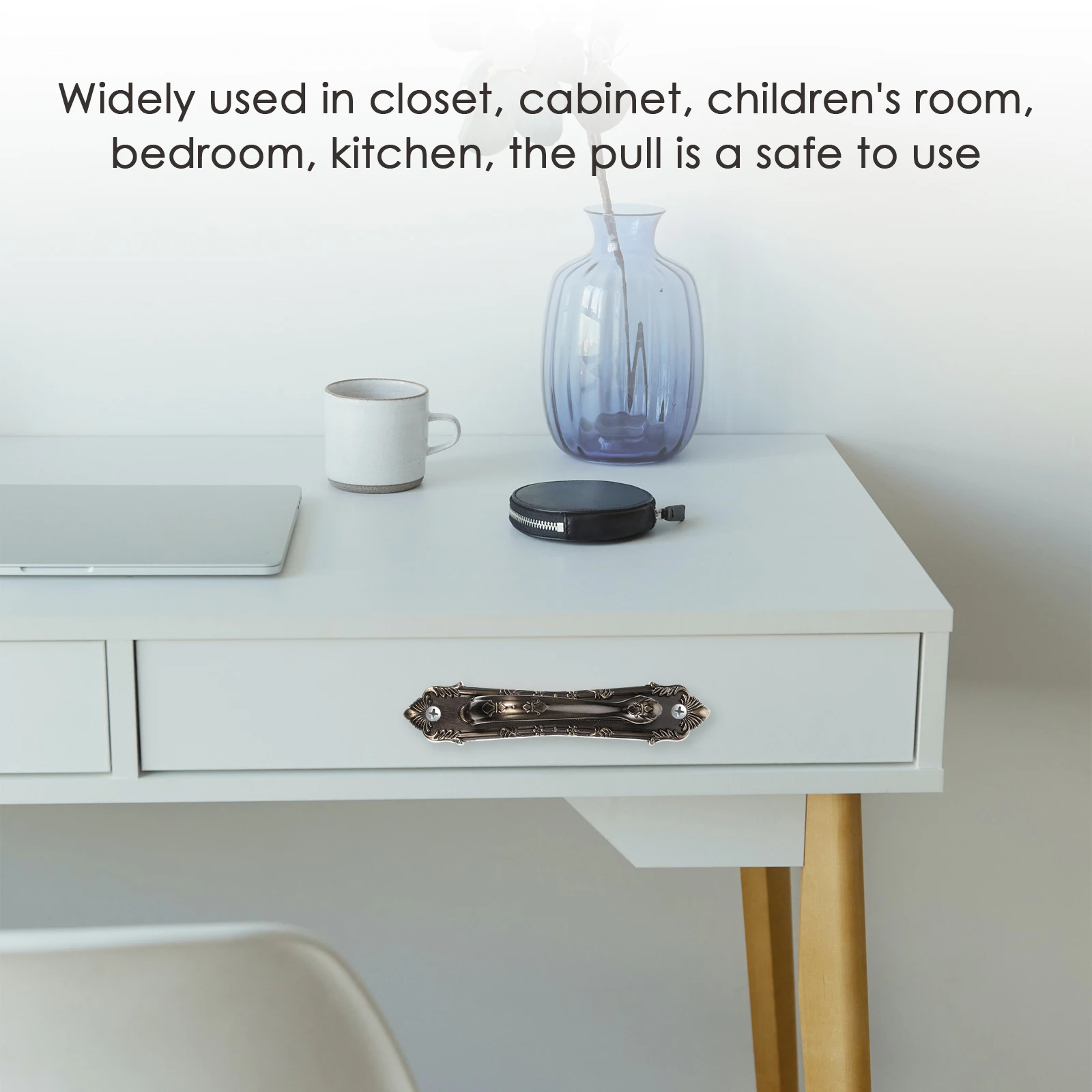 

2pcs Cabinet Drawer Knobs Style Zinc Alloy Handle For Wardrobe Closet Kitchen Bedroom Furniture Home Accessories Pulls