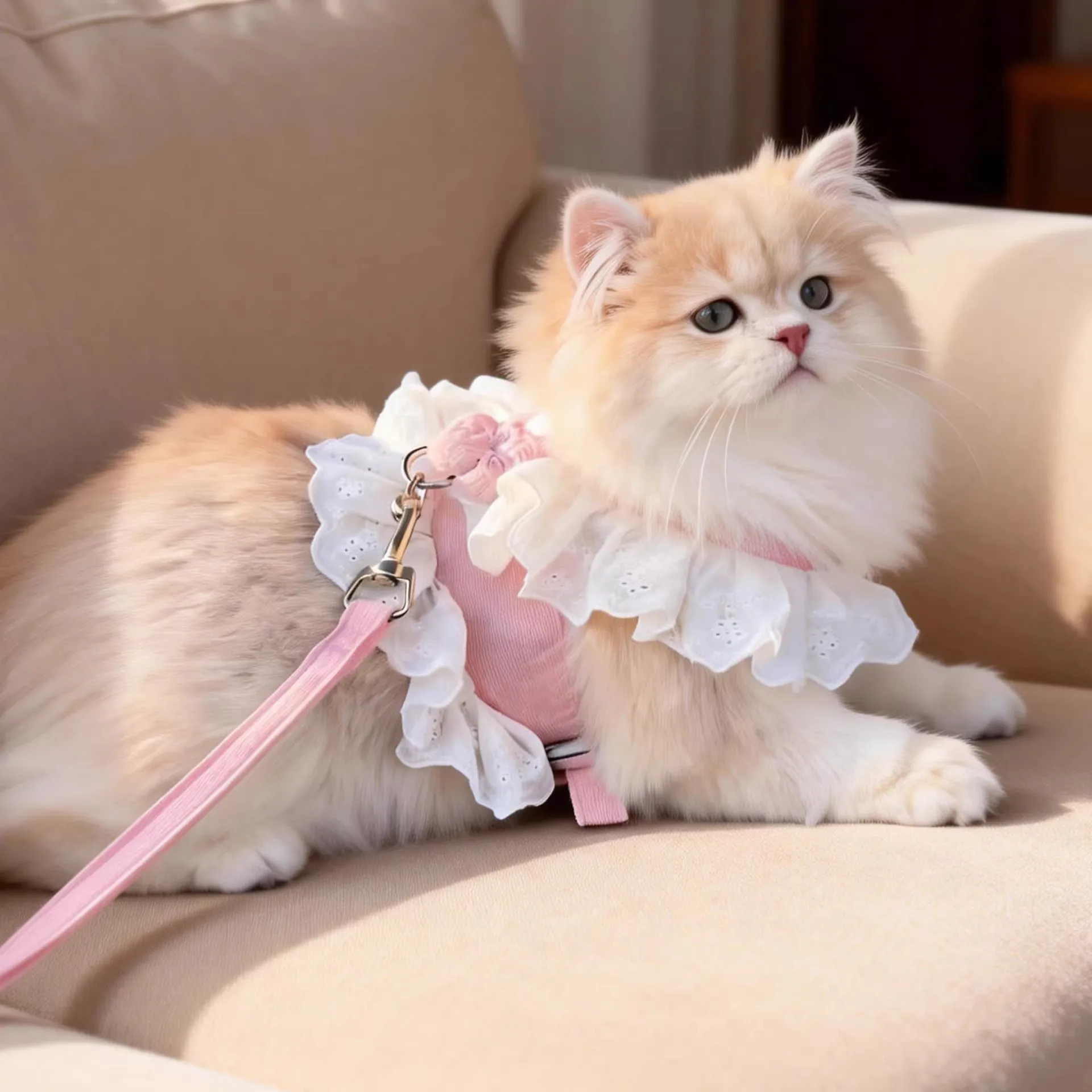 Princess Pet Dress Harness & Leash Set 6