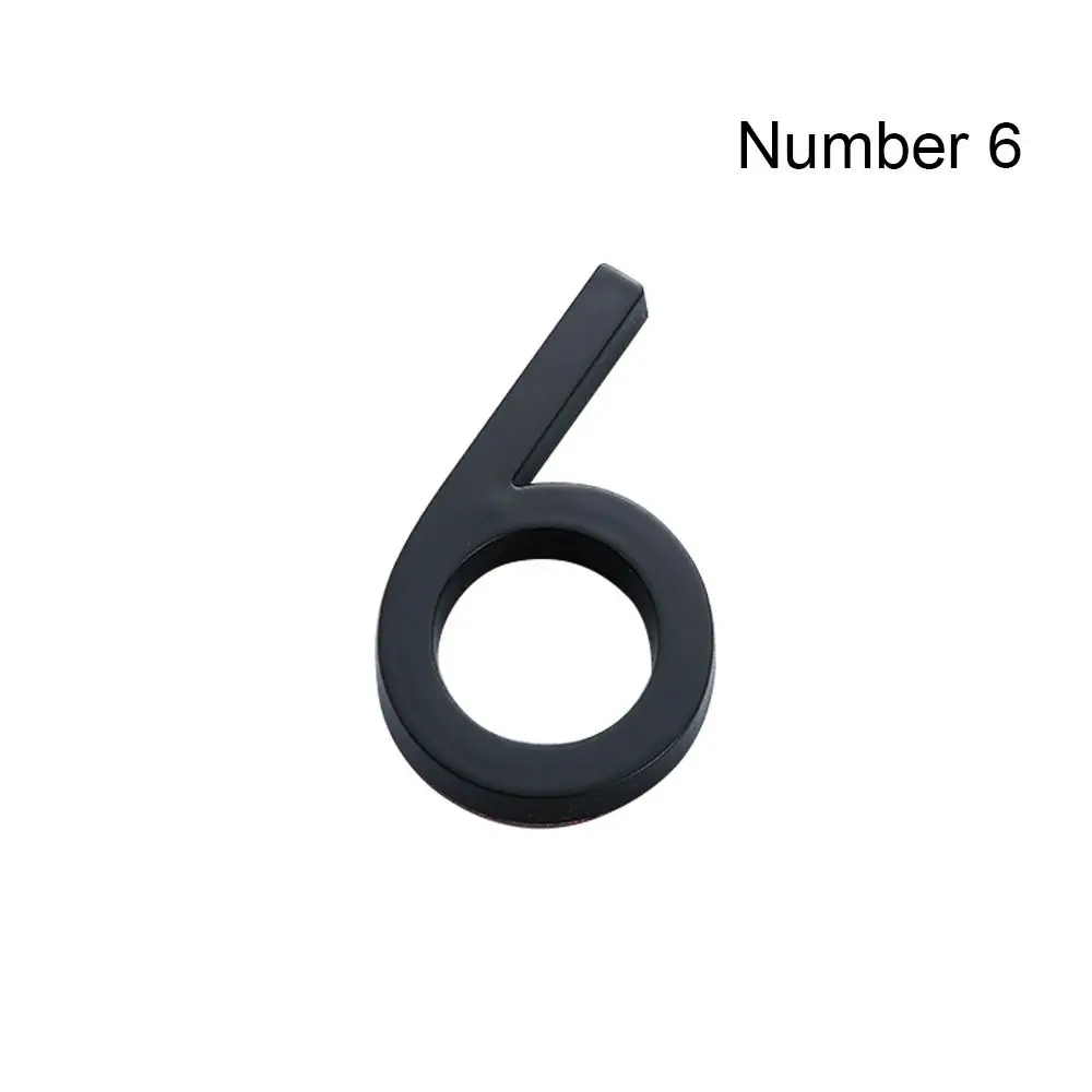 4inch/10cm Durable Self-Adhesive ABS Acrylic Numeral Tag 0 To 9 Number Plate Sign Door Label