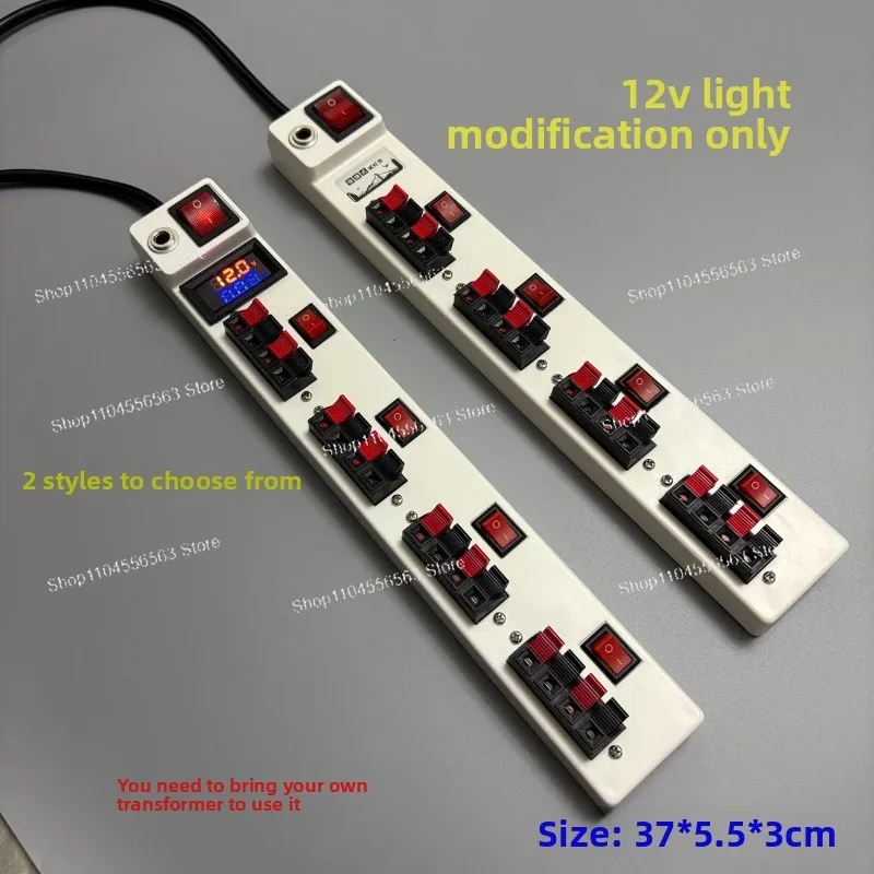 12V Low-voltage Lamp Change Special H4 Lens Lamp Power Display with Switch and Clip Quick Tester