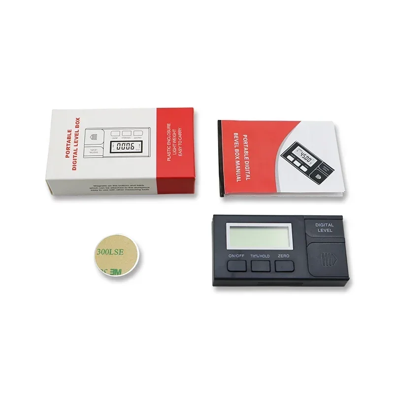 Shahe Digital Angle Gauge 360 Degree Mini Digital Protractor Inclinometer Electronic Level Box Plastic Protractor Measuring Tool