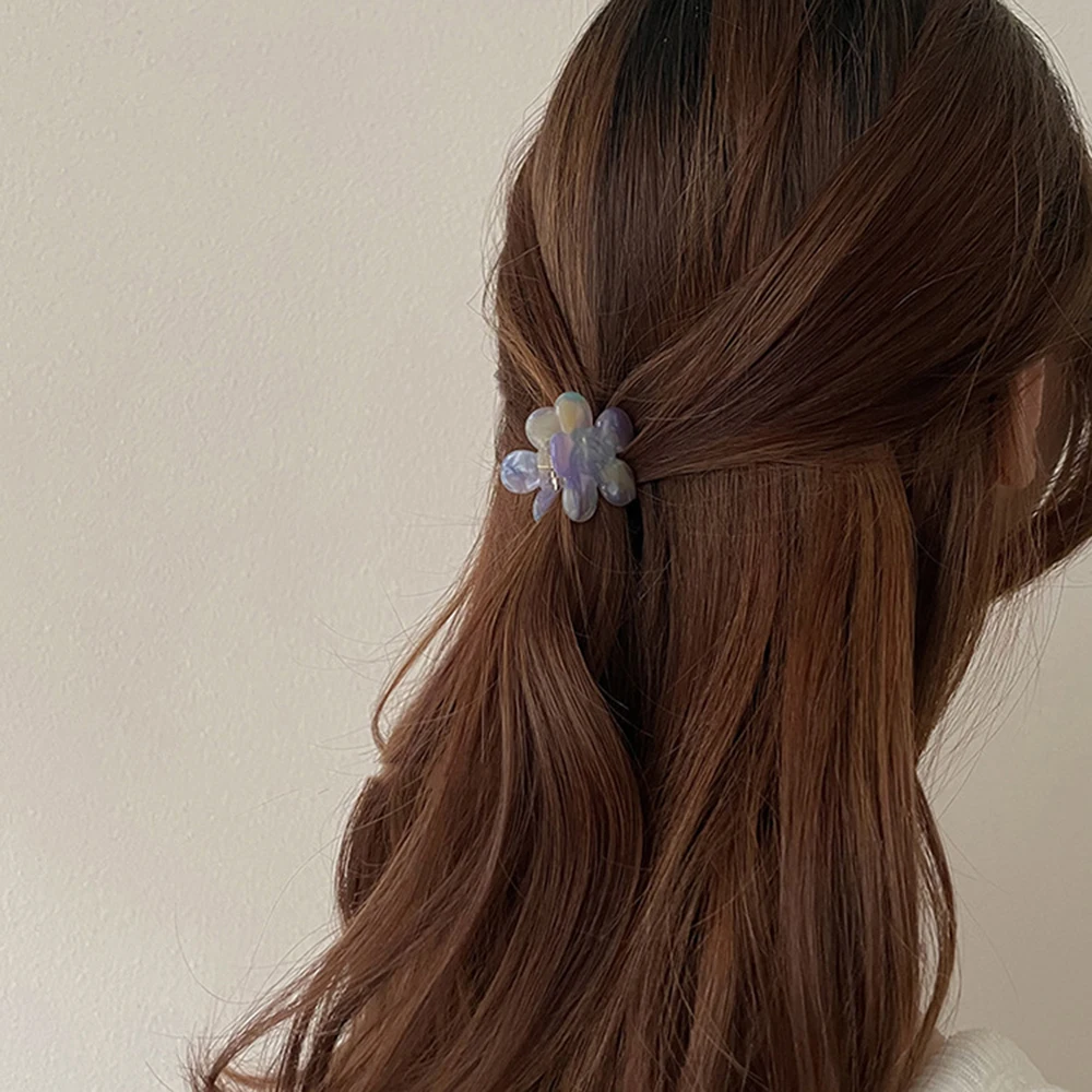 

Simple Temperament Women Elegant Small Hair accessories Flower grab clip Acetic acid Hair Claw Versatile hairpin