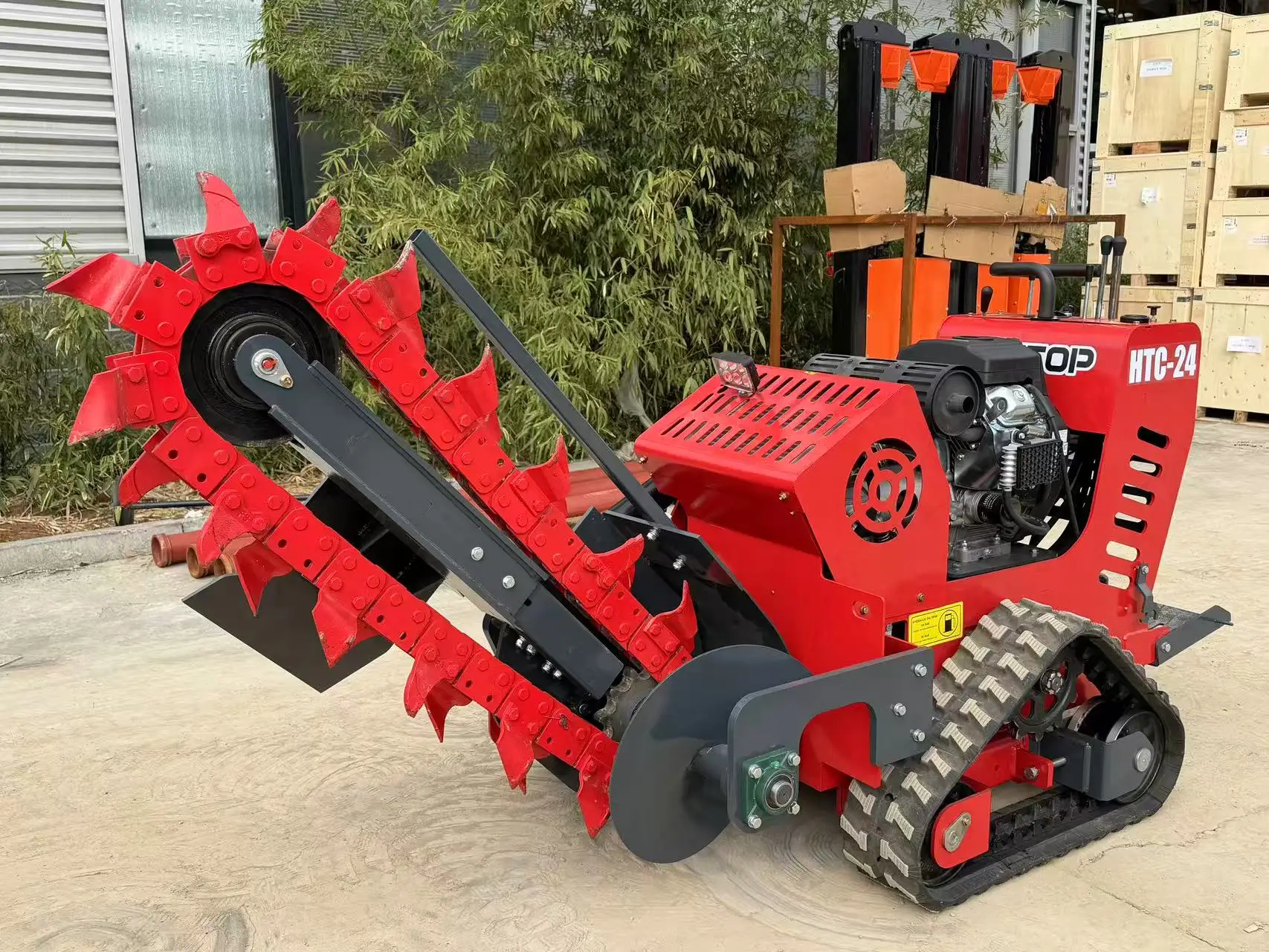 Highly Productive Mini Trencher Machine Digger With Single Chain Gear Core Components Good Price