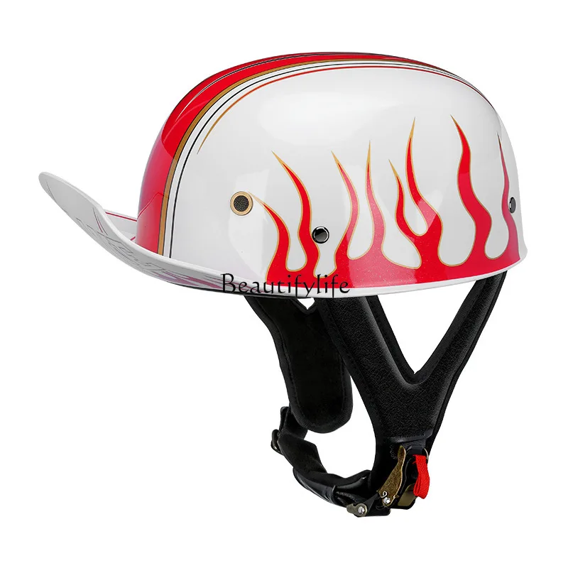 Motorcycle helmet, electric vehicle, locomotive, baseball cap, retro scoop helmet manufacturer wholesale