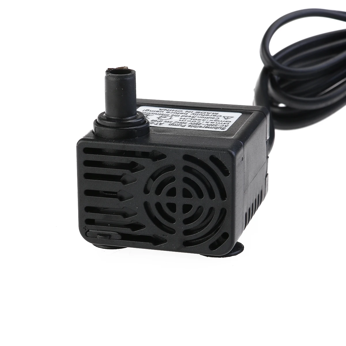 

Submersible Water Pump 5W 220V EU Plug 115cm Cord Black Durable Plastic Adjustable Flow Aquarium Fountain Pond Fish Tank