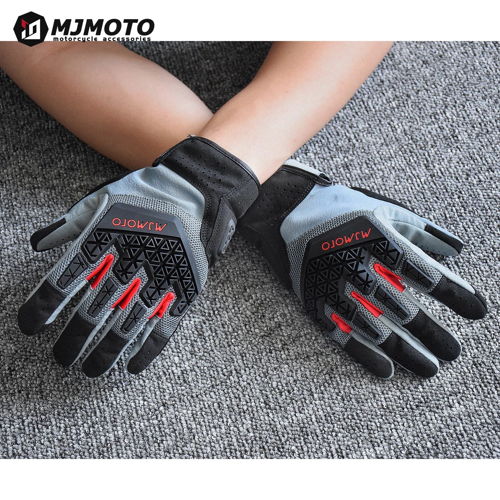 

Новинка 2025, мотоциклетные перчатки, мужские перчатки для мотокросса с сенсорным экраном, износостойкие мотоциклетные перчатки с защитой от падения, перчатки для гонок ATV MTB
