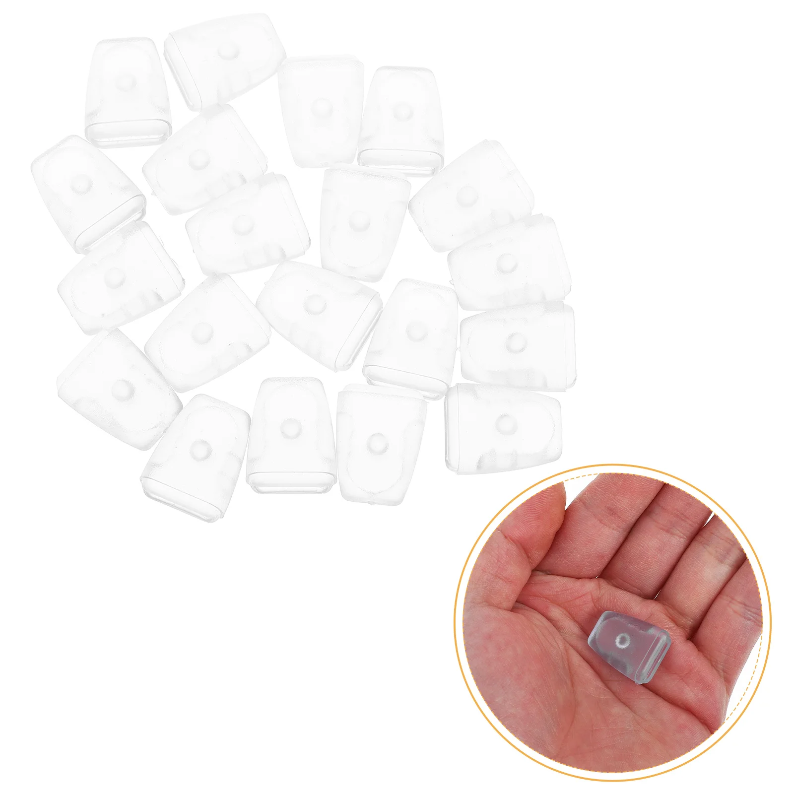 

20pcs Pvc Kitchen Sink Grid Feet Replacement Dish Rack Protector Draining Basket Mat Rack Support Pads Waterproof