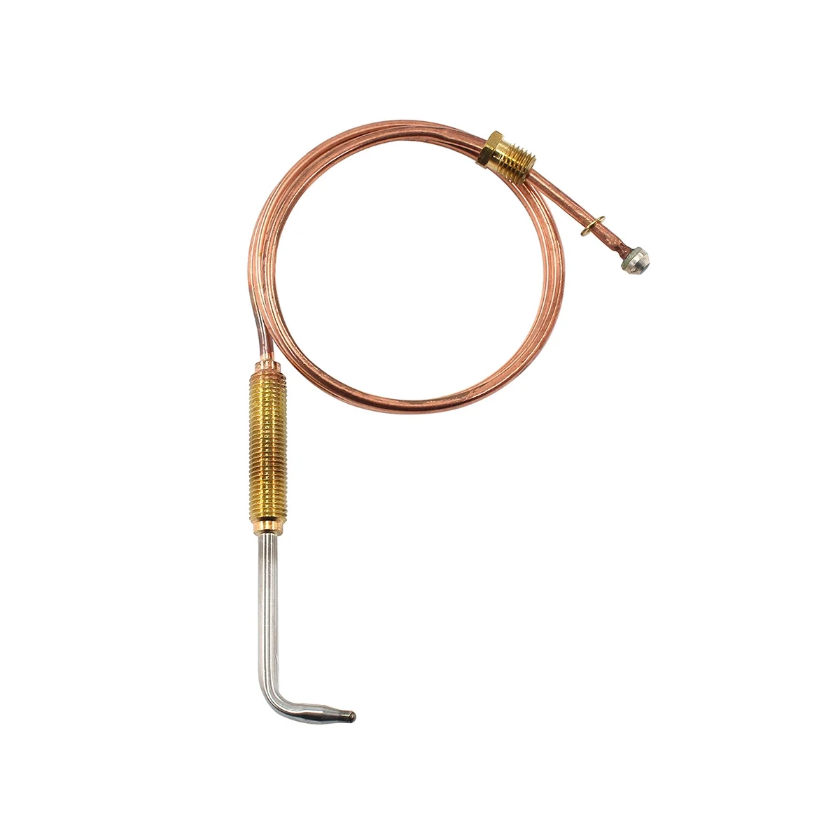 Pièce de chauffage thermocouple pour cuisinière à gaz, remplacement de cheminée universel, contrôleur de température numérique, coude 2023, 670mm, 2 pièces