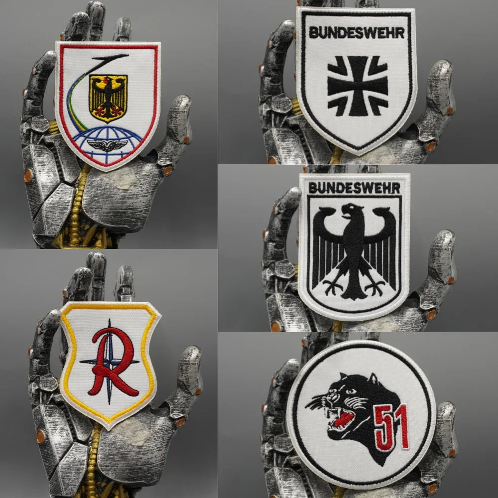 Taktische Aufnäher der Bundeswehr, exquisit und hochwertig, für Kleidung geeignet, mit Klettverschluss oder zum Aufbügeln. – Detail 1
