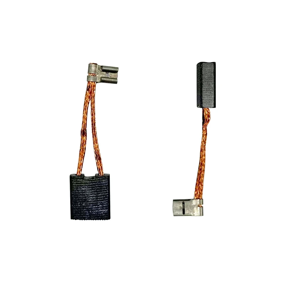 2PCS Carbon Brushes Electric Motor Repair Parts With Wire/carbon Brush Spring For 180/230 Angle Grinder Power Tool Parts