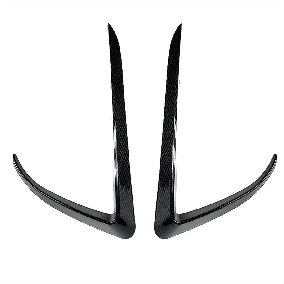 #46K Front Bumper Splitter Spoilers,Car Front Bumper Splitter Spoiler Covers Trim Carbon Fiber ABS (Carbon Fiber Pattern)