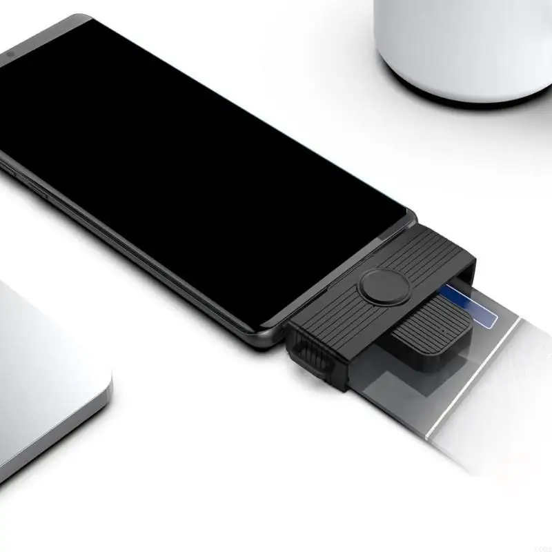 CORA USB C Card Reader Card Reader DOD CAC Card Reader for Bank Chip Card USB C Card Reader Foldable for Laptops Phone