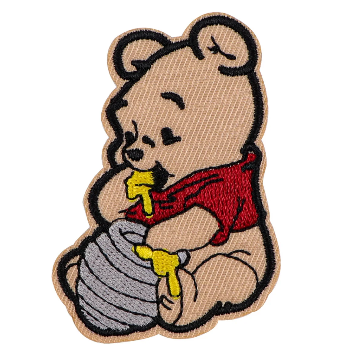 Słodki miś naszywki na ubraniach Cartoon zwierząt haftowane naszywki kreatywne odznaki żelazko na łacie DIY dodatki odzieżowe