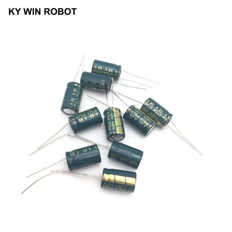 10 Stück Elektrolytkondensatoren 470UF 50V 10x16mm 105C Radial Hochfrequenz-Niedrigwiderstands-Elektrolytkondensator – Detail 6