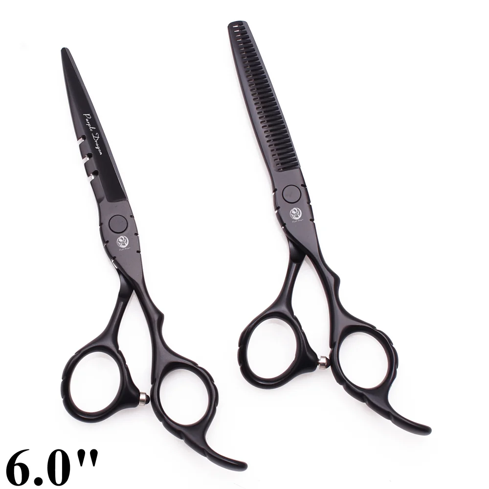 Haar Schere 5,5 "6" Lila Drachen Edelstahl Professionelle Friseur Schere Effilierschere Haar Schere Dropshipping Z1010