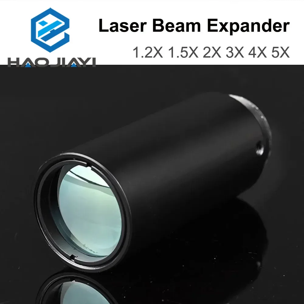 Laser co2 10.6nm expansor de feixe de laser 1.2x 1.5x 2x 3x 4x 5x galvanômetro lentes de marcação a laser óptica feixe expandir