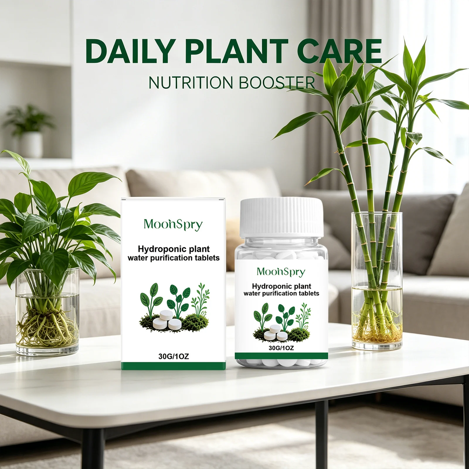Hydroponic Plant Water Purification Tablets Improve Water Quality Promote Root Growth Enhance Oxygen Content Nutrient Supplement