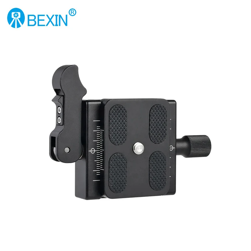 BEXIN QJ06-S Quick Release Clamp Plate Set Double Lock Camera Tripod Head Mount Adapter Plate Holder for Arca Swiss DSLR Camera
