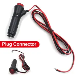 1-4PCS 12V 24V Car Motorcycle Cigarette Lighter Socket Male Plug Connector Adapter with Control Switch Auto Replacement Part