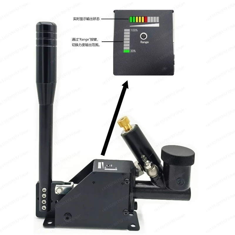 Simulation racing game hydraulic handbrake black