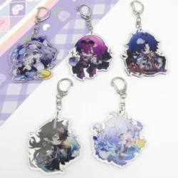1Pcs Anime Game Honkai: Star Rail Kafka Imbibitor Luna Cosplay Keyring Cute Backpacks Keychain  Accessories Acrylic Decoration