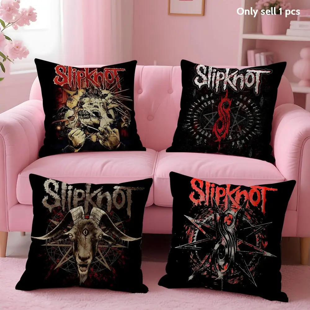 Rock Band S-Slipknot Cushion Cover Decorative Linen Throw Pillow Case Soft For Bed Sofa Car Home Decor