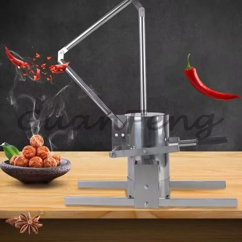 Stainless steel vegetable processing commercial kitchen tools 13CM manual meatball machine