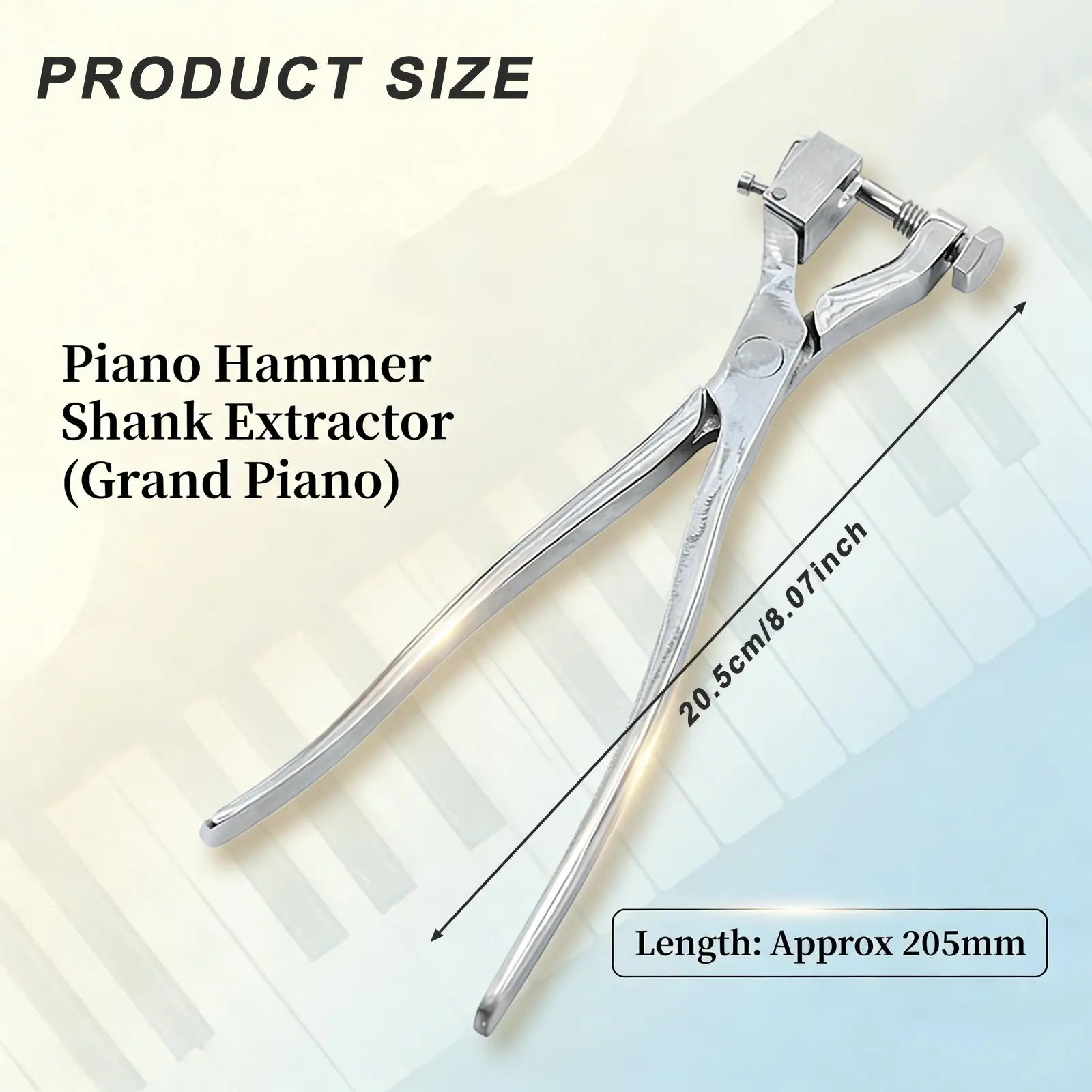 

Grand Piano Hammer Puller, 8.07inch Piano Tuning Tool Shank Remover for Performance, Show, Maintenance Concert