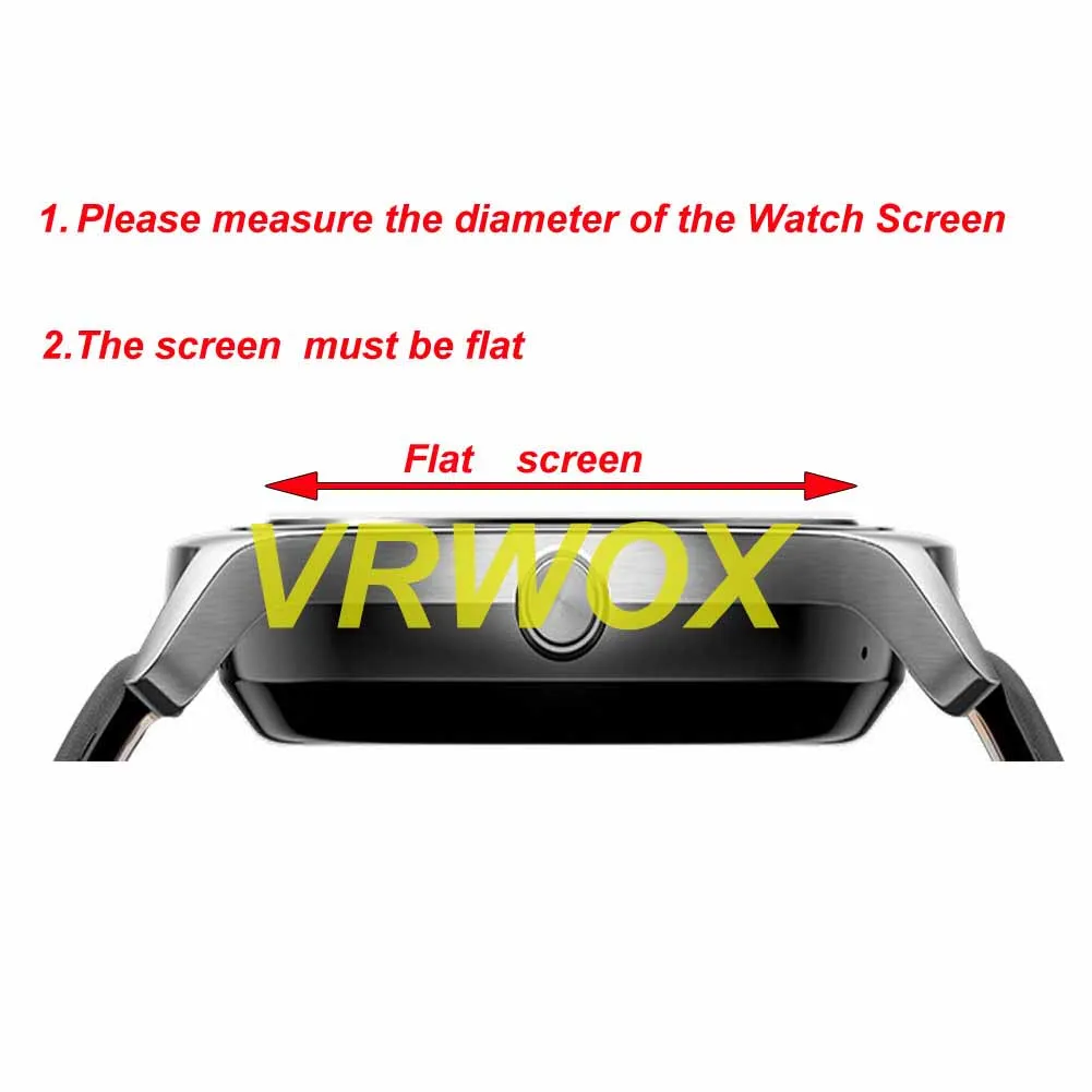 27-43MM 30 32 34MM 35 37 38 32,5 Protector de pantalla de vidrio Reloj inteligente redondo universal Antiarañazos, antihuellas, sin burbujas