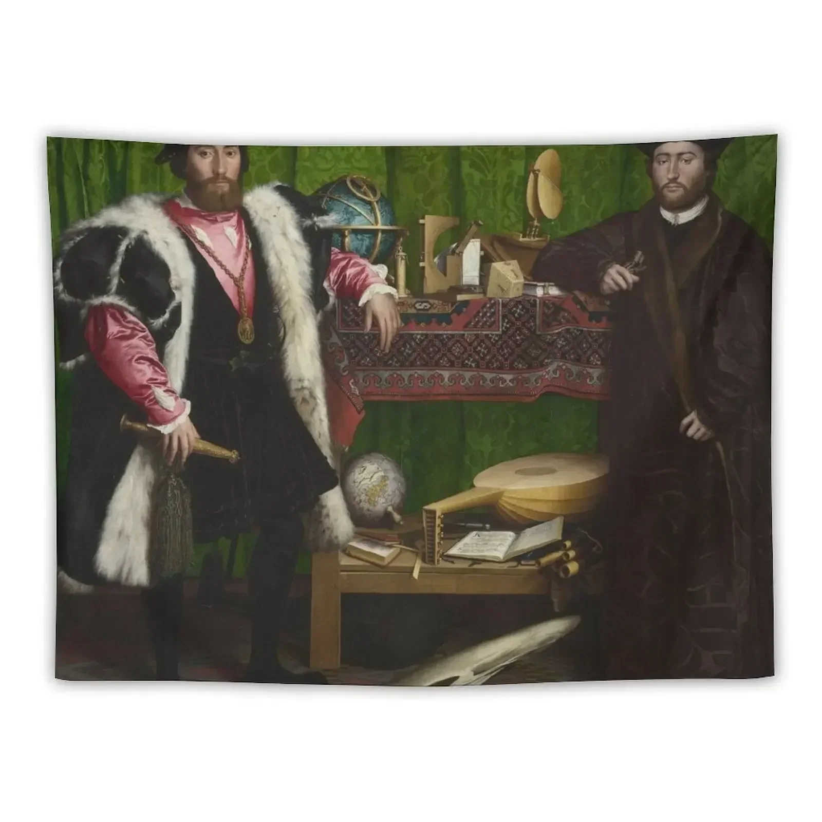 

The Ambassadors - Hans Holbein the Younger Tapestry Bedrooms Decorations Decorations For Your Bedroom Wall Decoration Tapestry