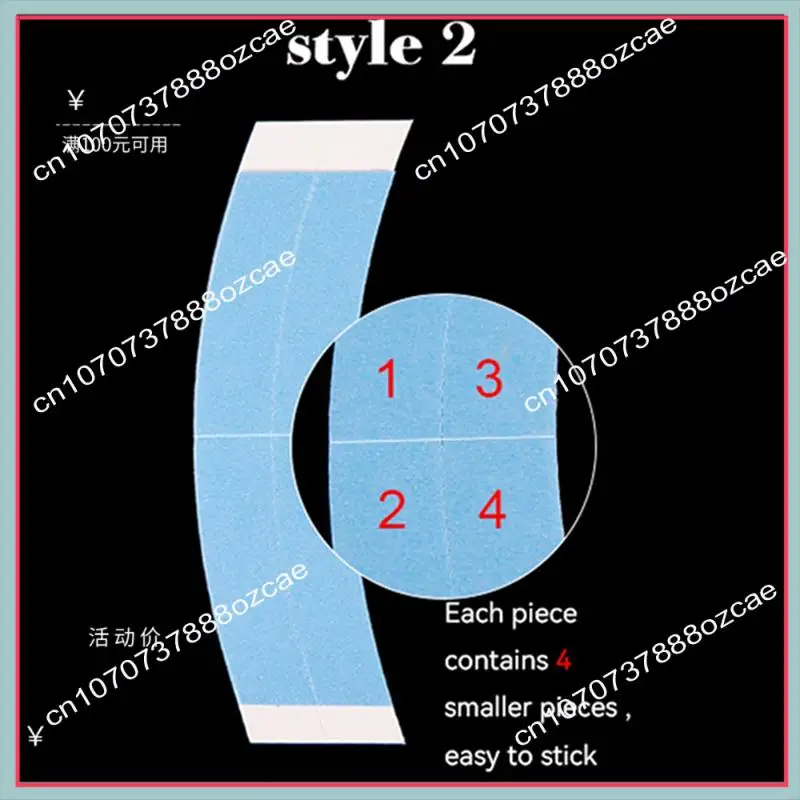 A26P 72 قطعة/الوحدة الثنائي تاك شعر مستعار شريط مزدوج لاصق تمديد شرائط الشعر للشعر المستعار/الدانتيل شعر مستعار فيلم الحز خط