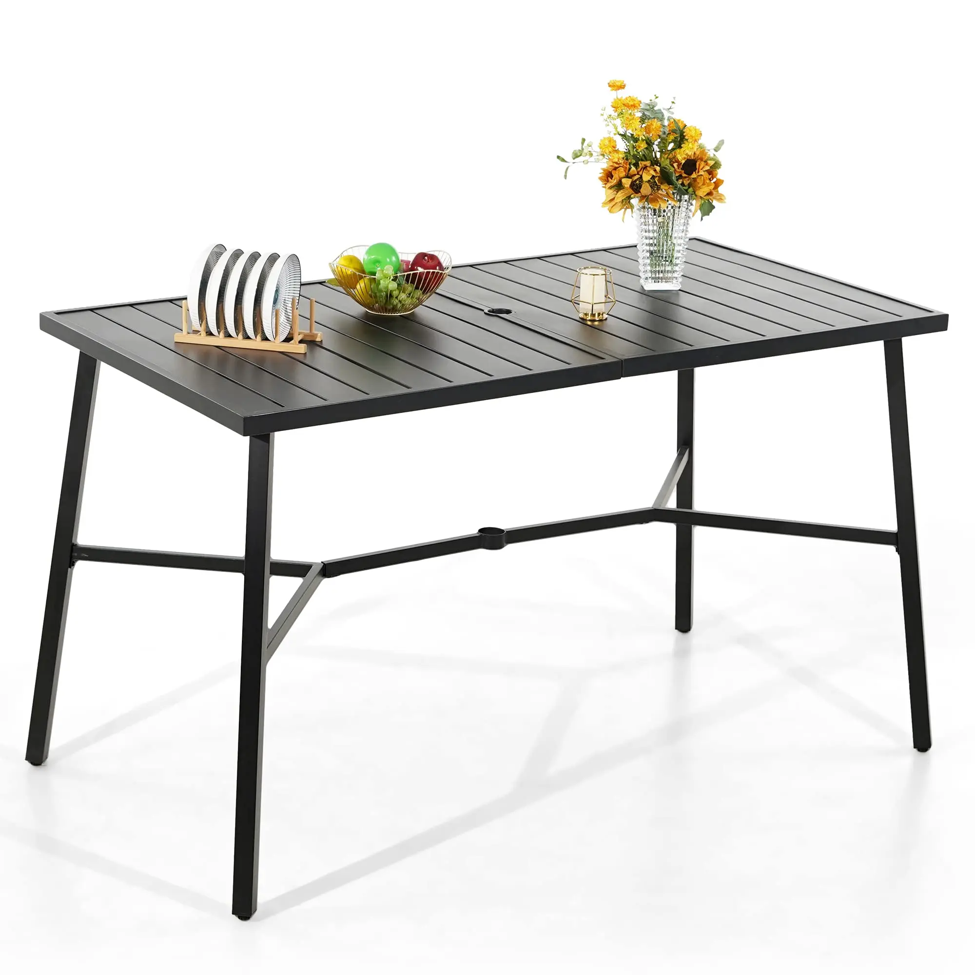 Outdoor Patio Bar Dining Table for 6 | 35.5