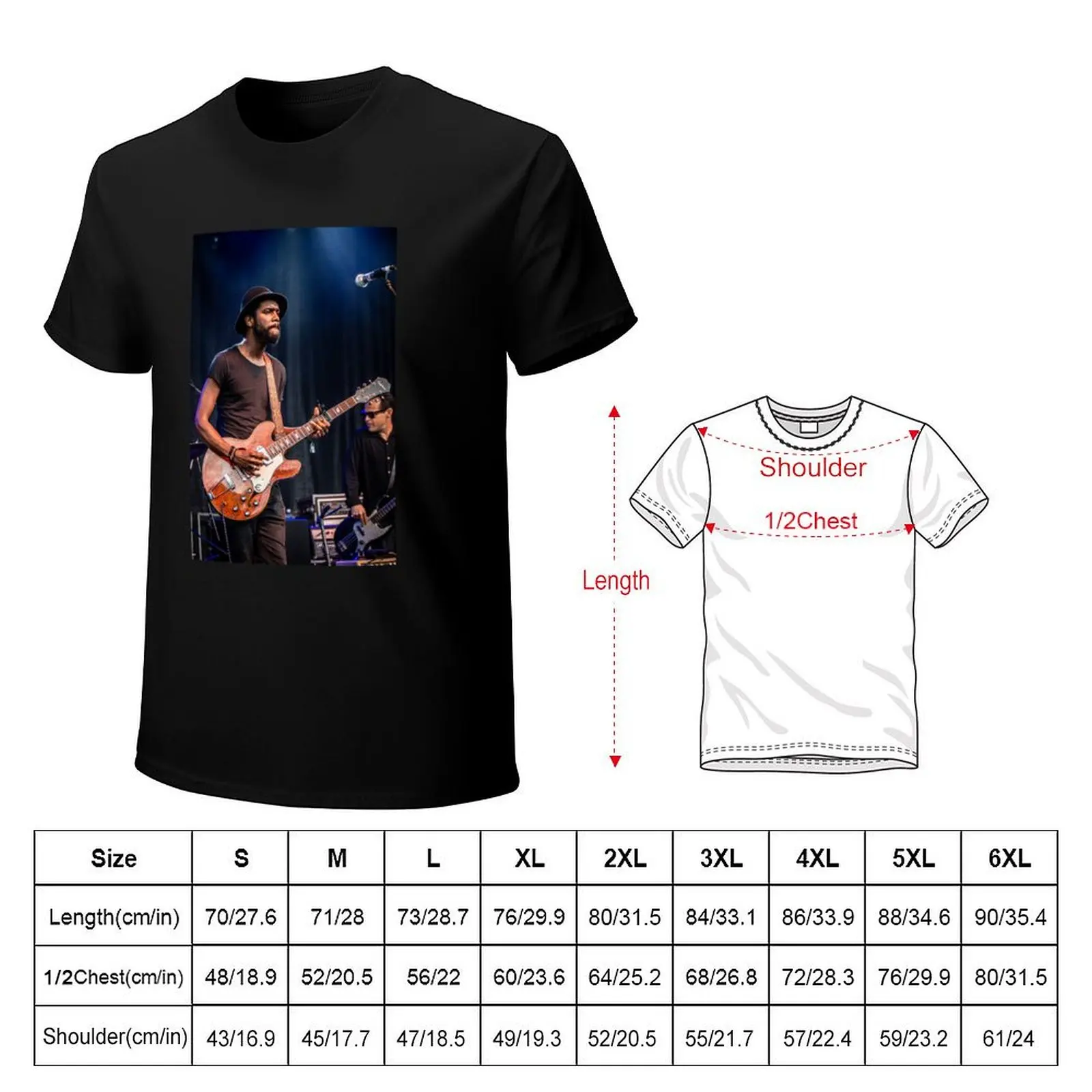 Gary Clark Jr T-Shirt Functional Casual Short Sleeve Tee