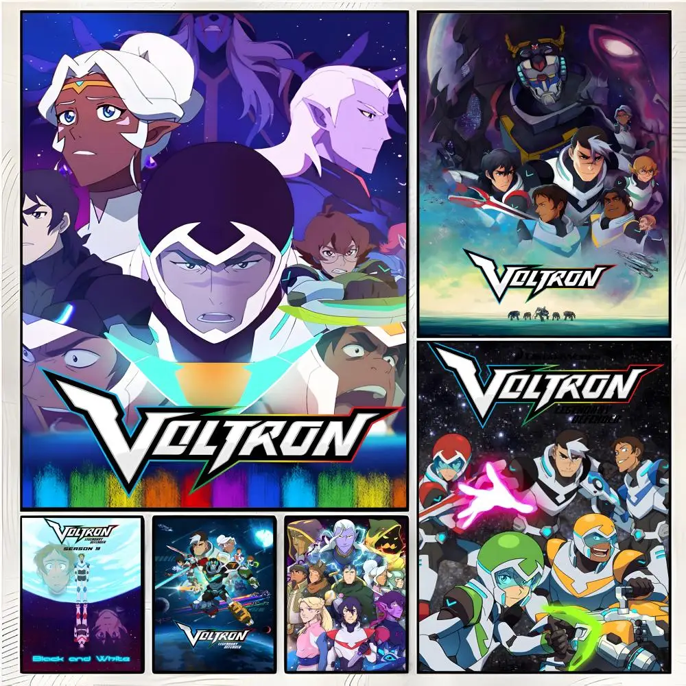 anime action V-Voltron Legendary Defender Poster Superior Home Space Pub Indoor Decorative Art & Home Decor