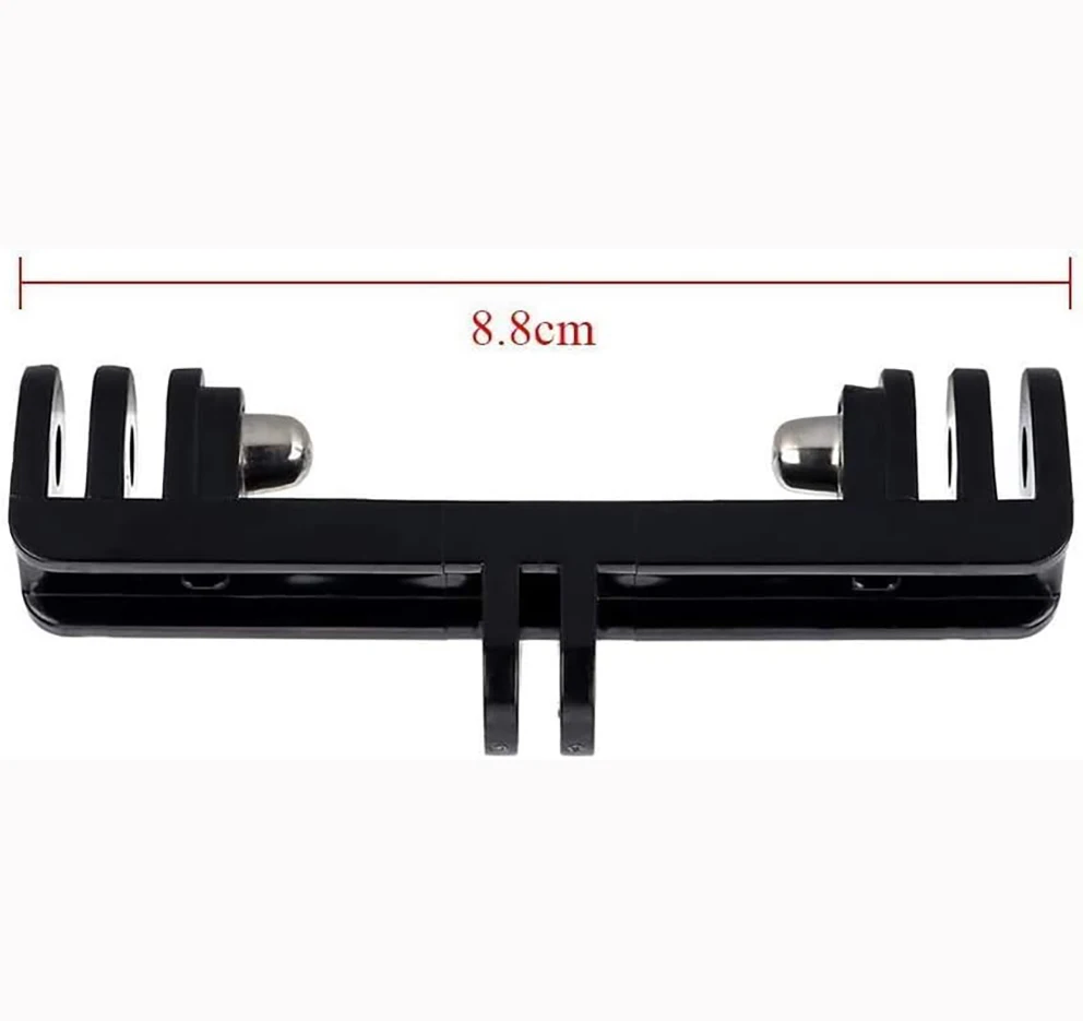 GoPro Hero用のデュアルマウントアダプター,ハウジング一脚と互換性があり,3,4,5,6,7,8,9