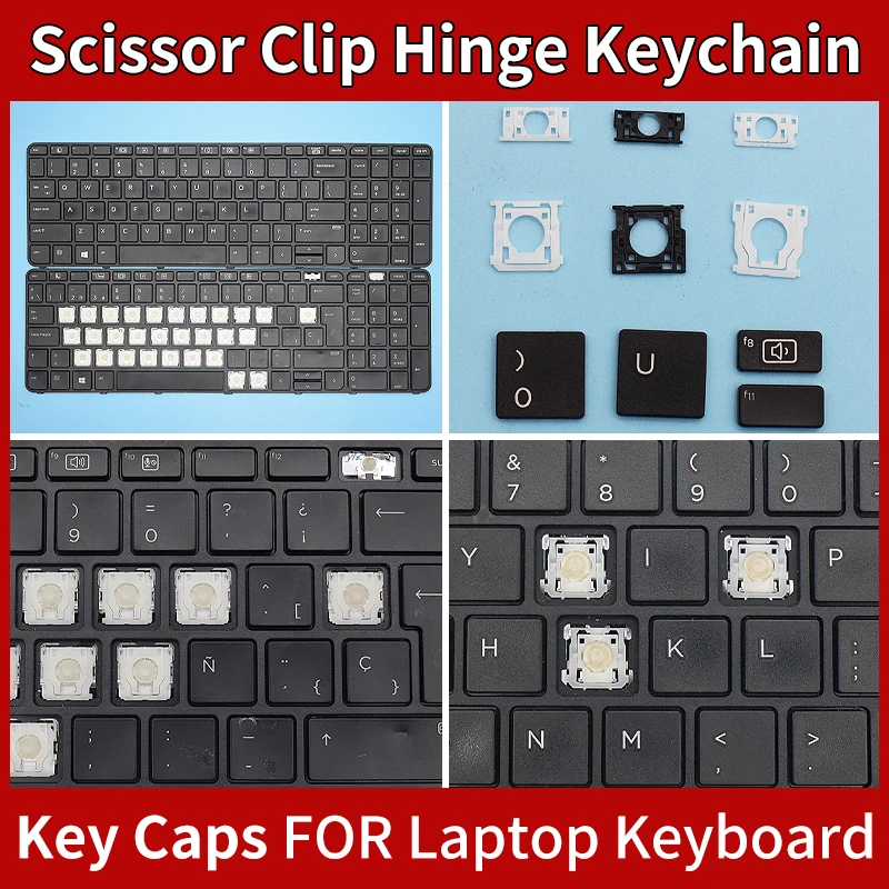 

Replacement Keycaps Scissor Clip Hinge For HP ProBook 450 G3 450 G4 455 G3 455 G4 470 G3 470 G4 650 G2 655 G2 keyboard Keychain