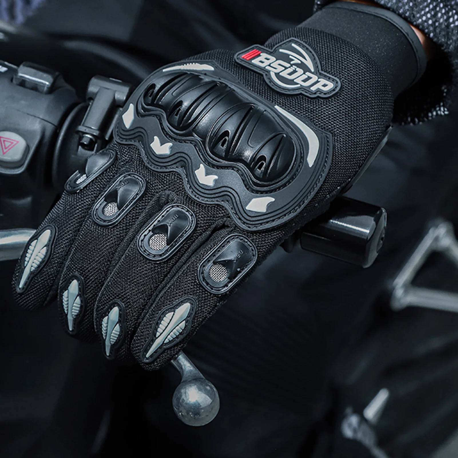 BSDDP Motorcycle Riding Gloves Rider Anti-slip Anti-drop Four-season Universal Outdoor Breathable Touch Screen Gloves