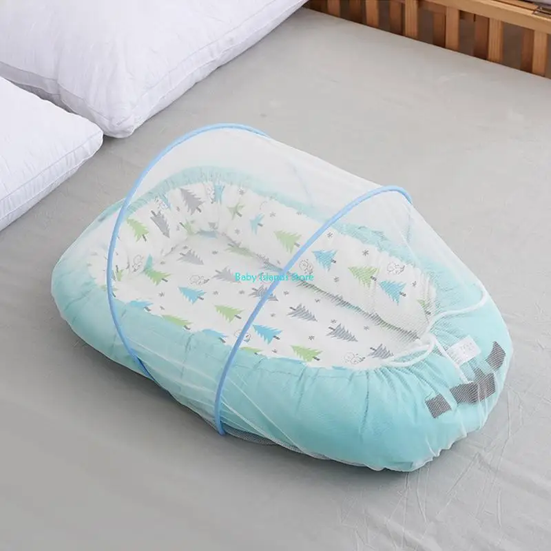 K92D Baby Crib Mosquitee Net Portable Składane niemowlęce z łóżkiem z łóżkiem siatkową Składanie kołyski namiot owadowy