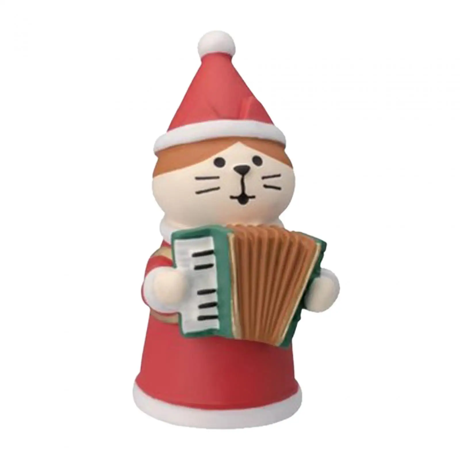 Ornements de Noël en résine, décorations de crèche avec chat, figurines d'animaux de collection, statues de chat pour cadeaux pour les amoureux des chats