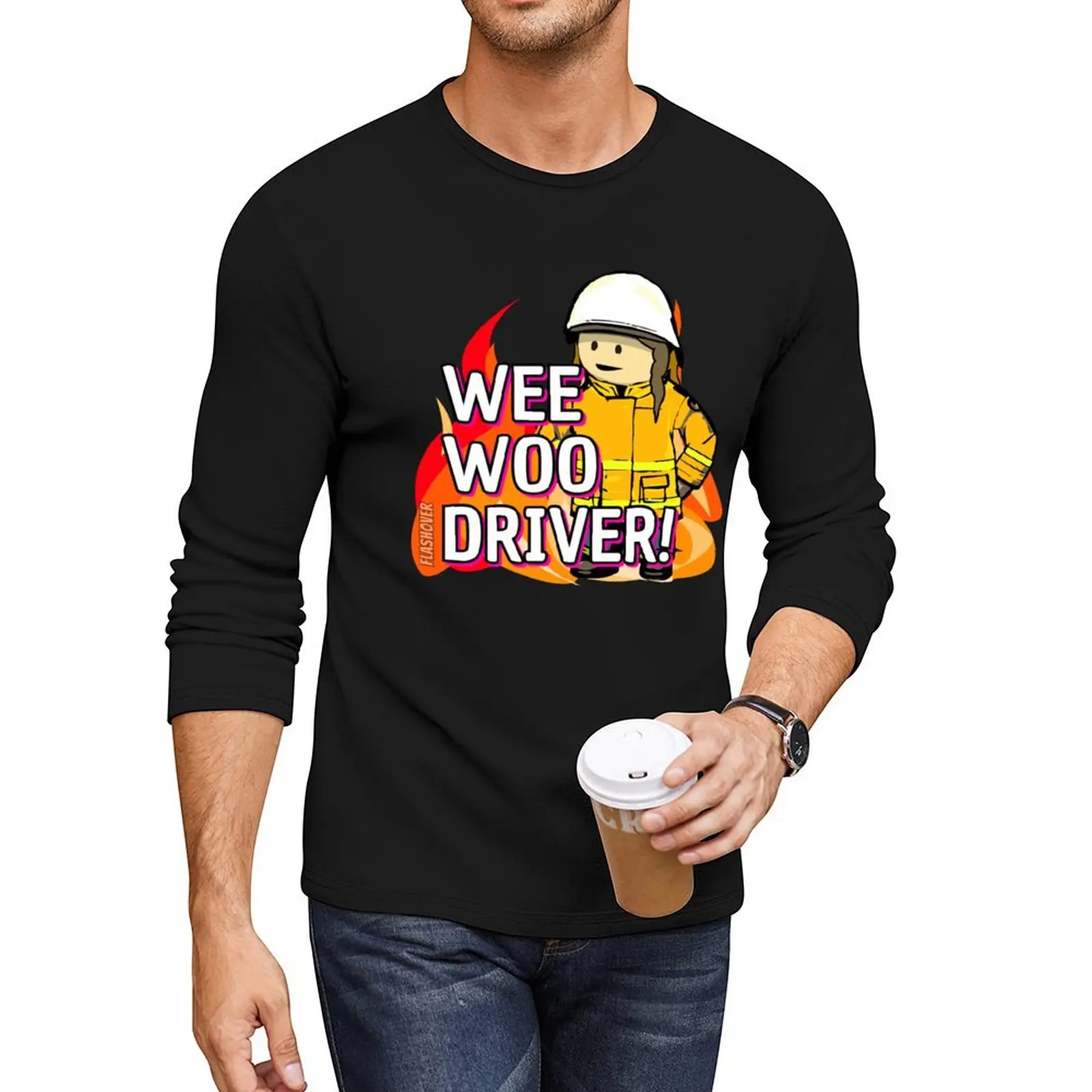 

Wee Woo Woman Driver! Long T-Shirt vintage clothes anime men t shirts