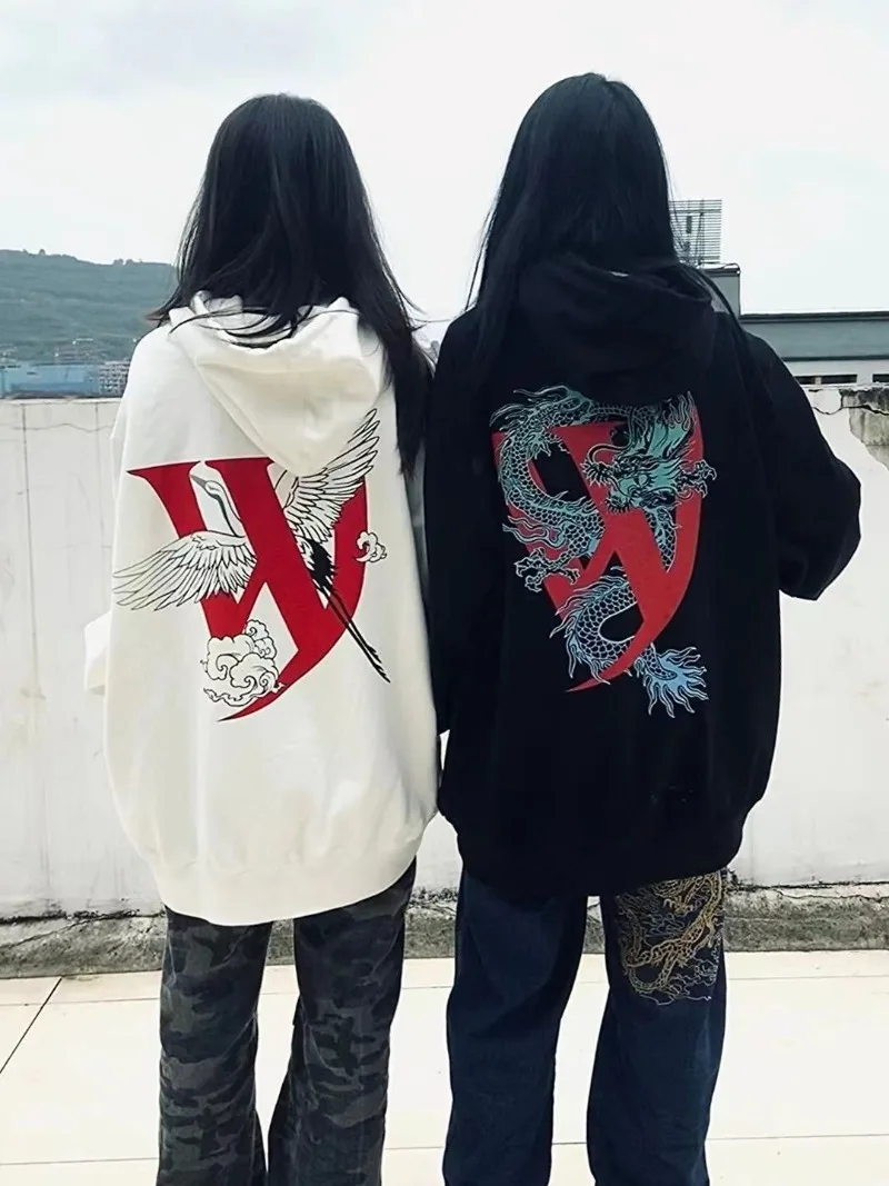 初秋の新作、ゆったりとしたカジュアルで万能なスタイル、男女兼用、トレンドのストリート系で快適な服