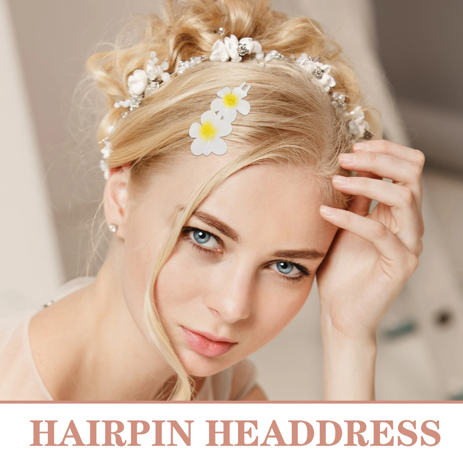 

Flower Duckbill Hairpin Artificial Decorations Accessories Barrette Clip Bride Clips