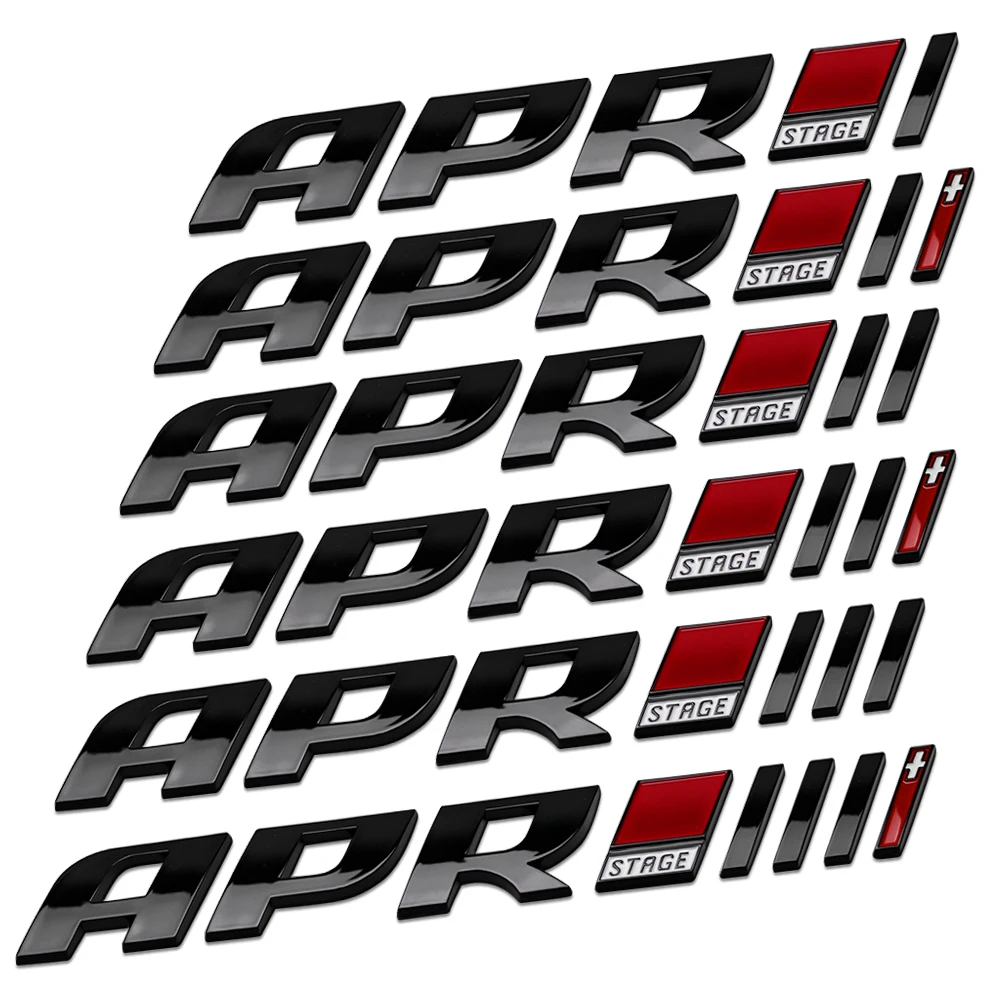 Car Styling ABS APR Stage III Badge Car Rear Side Trunk Sticker Badge Decal For Volkswagen VW CC Passat Golf 6 Golf7 Audi A4 A6