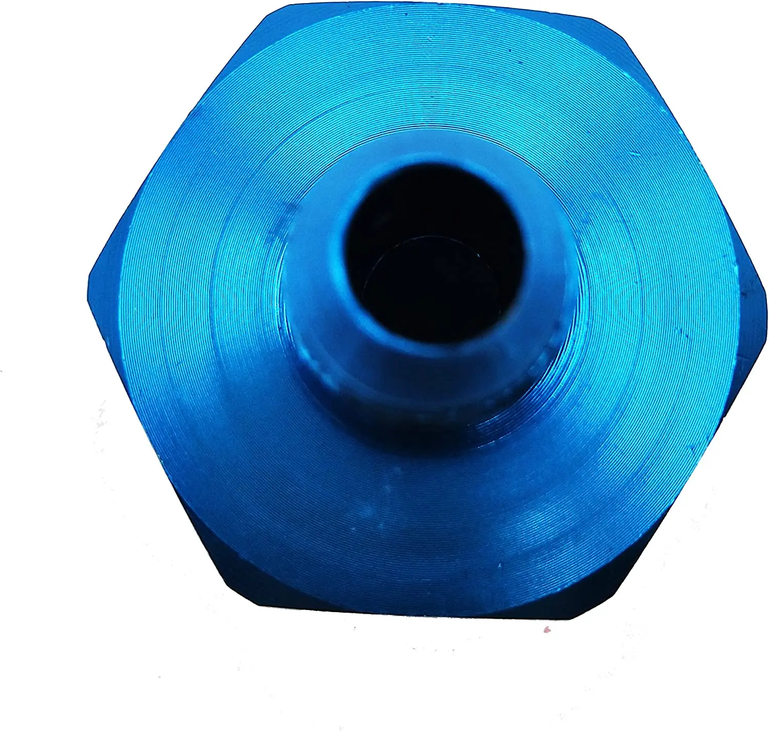 Nitrous Bottle Nut Adapter With Washer (Blue, 4AN) 2pcs