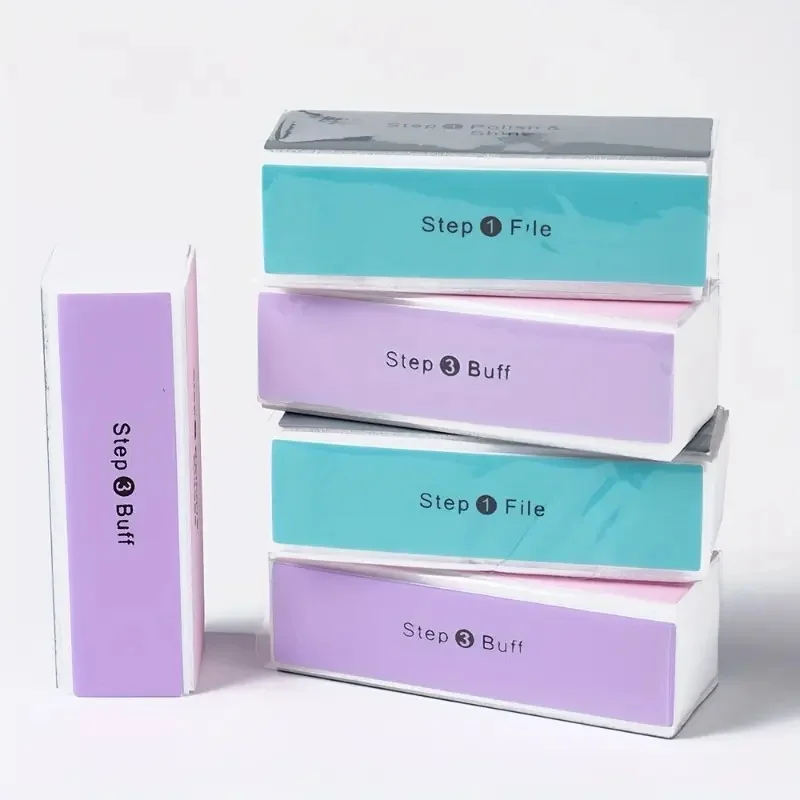 New 6-piece set of nail file, sanding block, sanding tool, pedicure polishing tool, nail polishing device, nail art sponge bu
