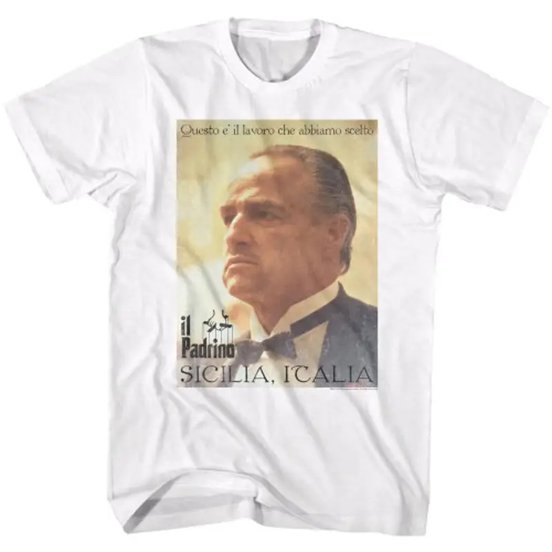 The Godfather Sicilia Icalia Poster T Shirt White