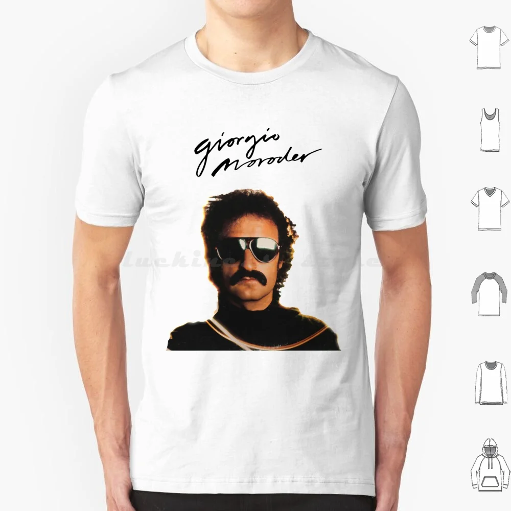 Camiseta clásica Giorgio Moroder talla grande 100% algodón Donna y los Dynamos reina bailando azul Broadway Summer Disco Mia Here We