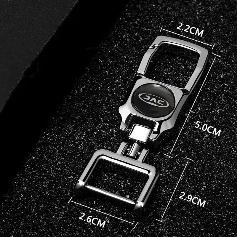 Metal car keyring keychain for JAC JIAYUE J7 A5 X4 X7 IC5 IEV7S S3 T8 Refine S4 S7 M6 E20x E40x With JAC logo Accessories